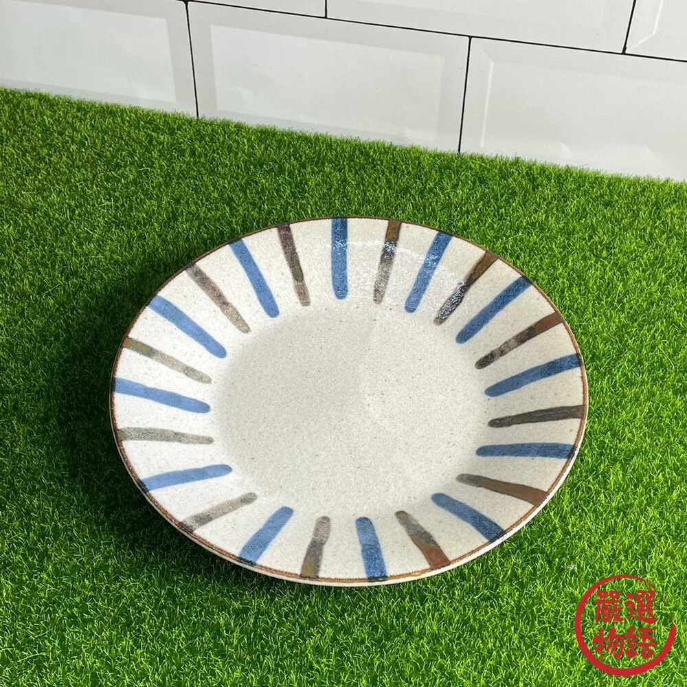 日本製 PAIKAJI 線條圓盤 餐盤 盤子 義大利麵盤 餐廳用盤 質感餐具 美濃燒 陶瓷 瓷器-圖片-2