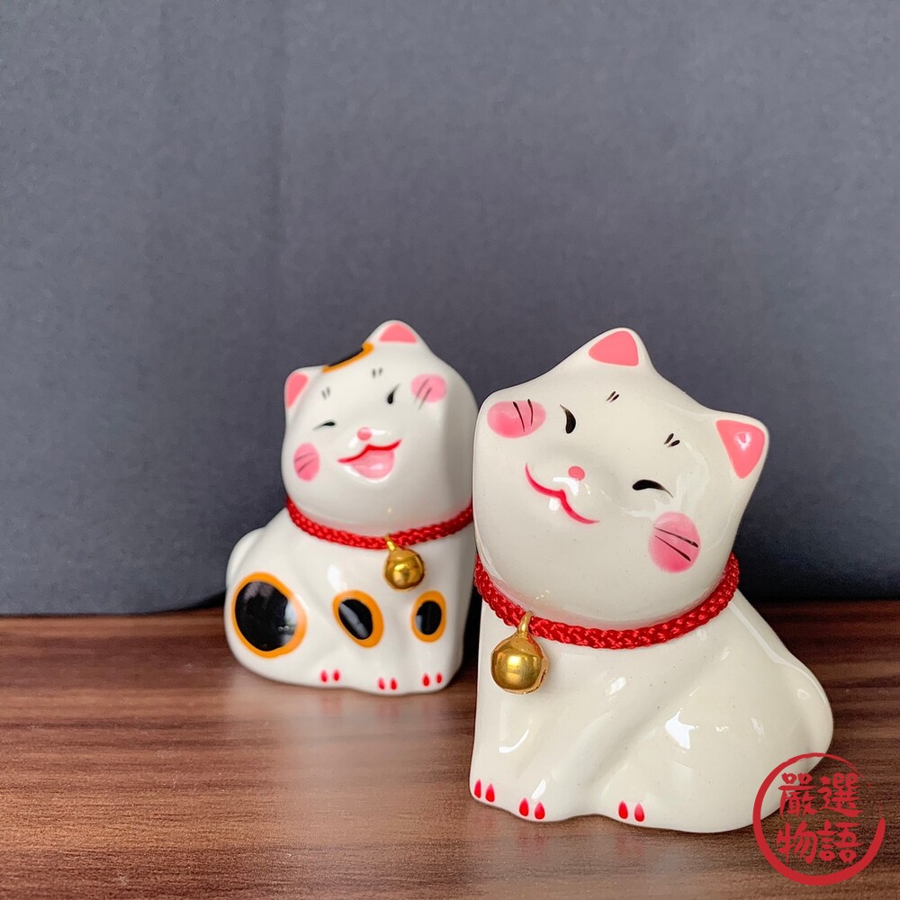 Hoozuri 陶瓷貼臉貓咪 陶瓷公仔 │家居擺飾 辦公室小物 送禮 禮物 收藏品 貓咪-thumb