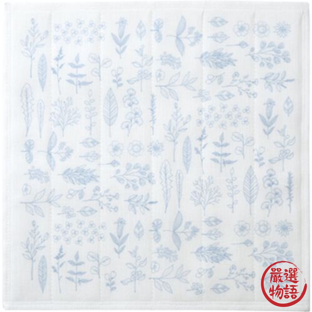 日本製 kaya 花卉毛巾 毛巾 純棉毛巾－藍-圖片-3