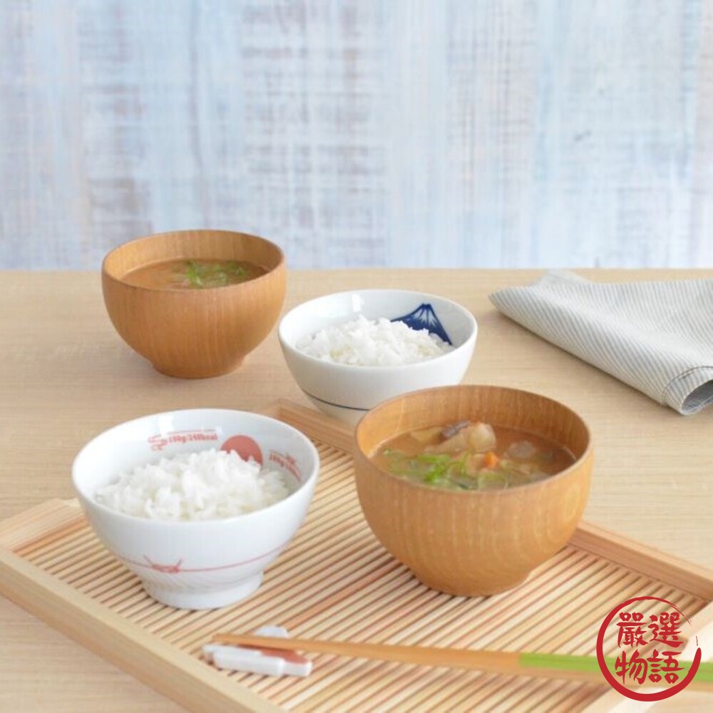 日本製 美濃燒飯碗 富士山碗 日式飯碗 餐碗 卡路里碗 飯碗 美濃燒碗 陶瓷碗-thumb