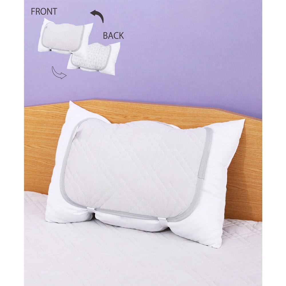 日本製 雙面花紋枕頭墊 涼感枕墊 保潔墊 涼感枕套 涼感枕巾 舒眠 枕頭墊 枕套