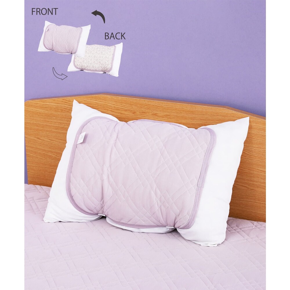 【現貨】日本製 雙面花紋枕頭墊 涼感枕墊 保潔墊 涼感枕套 涼感枕巾 舒眠 枕頭墊 枕套 圖片
