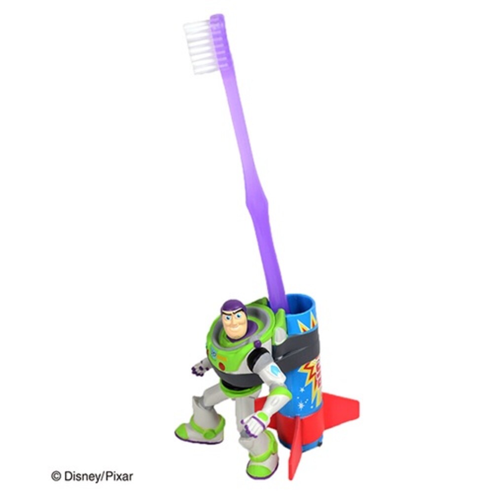 玩具總動員牙刷架 牙刷架 造型牙刷座 迪士尼 筆架 擺飾 巴斯光年 三眼怪 衛浴用品 圖片