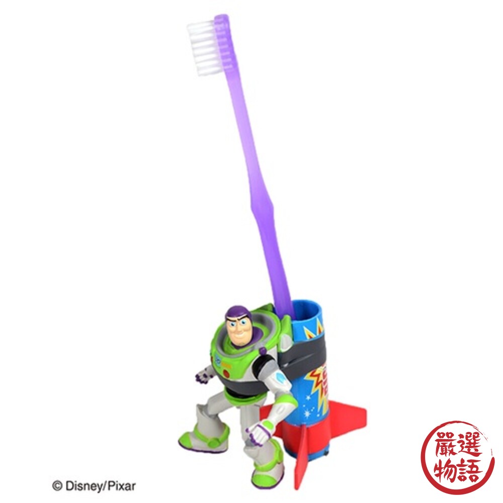 玩具總動員牙刷架 牙刷架 造型牙刷座 迪士尼 筆架 擺飾 巴斯光年 三眼怪 衛浴用品-thumb