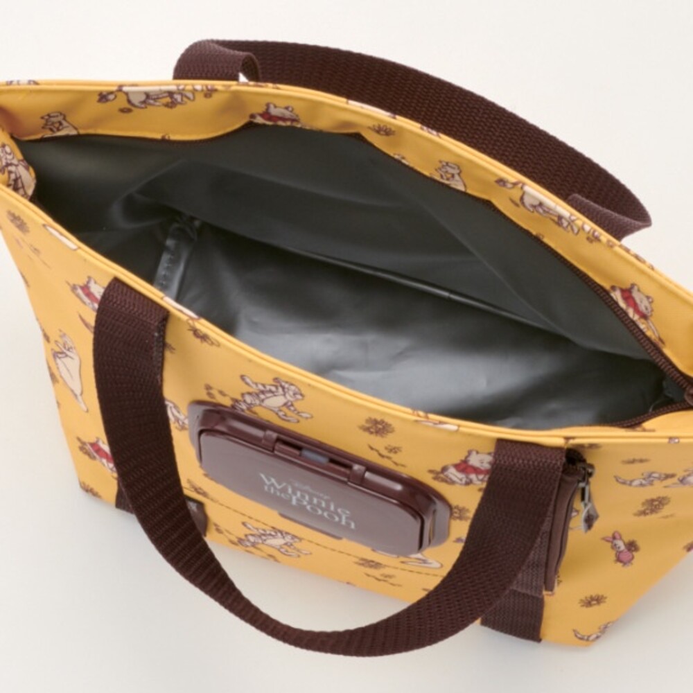 小熊維尼手提購物袋 保冷袋 購物袋 環保袋 卡通提袋 旅行包 野餐袋 可放濕巾 外出用