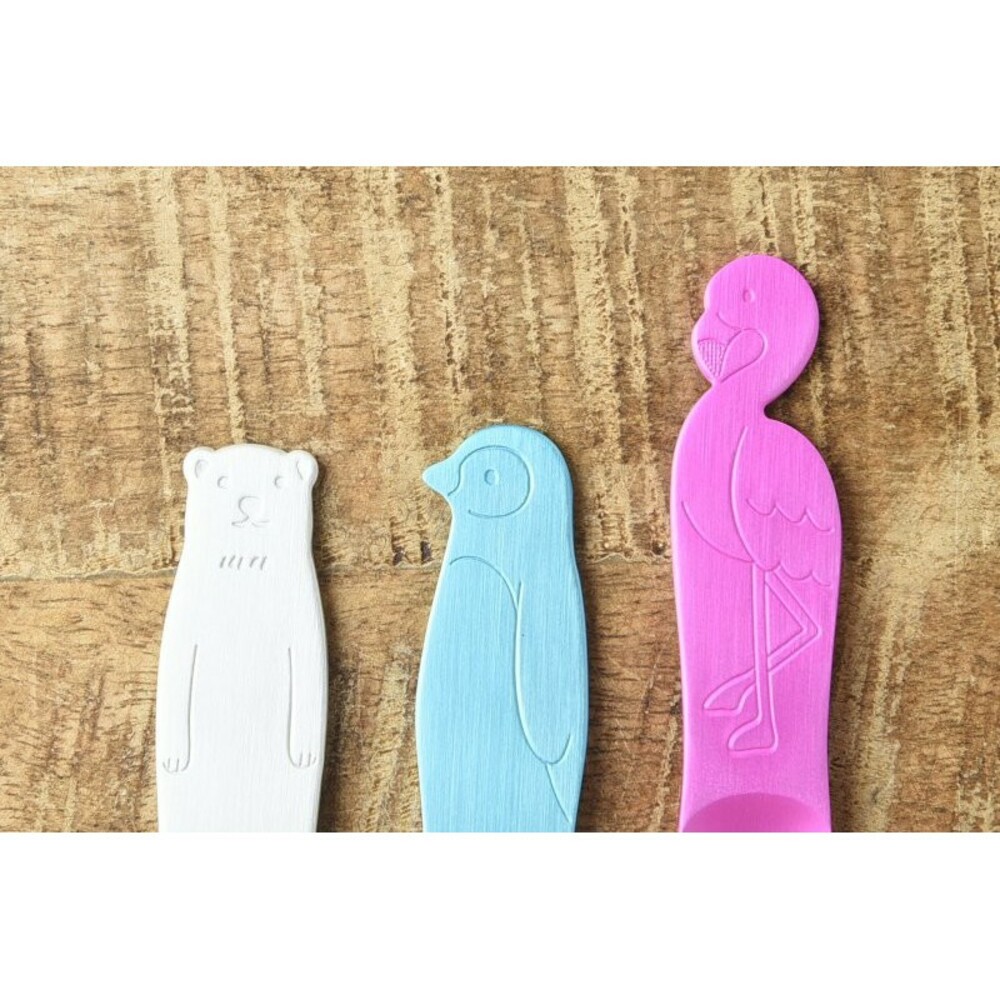 SF-016639-日本製冰淇淋匙 職人手感超萌 甜點 湯匙 鋁製 企鵝/北極熊