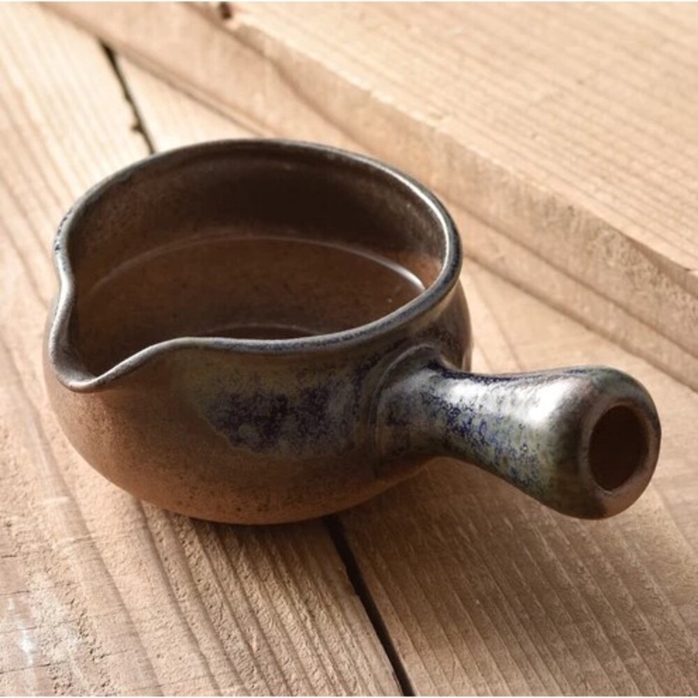 【現貨】日本製 常滑燒 灰藍釉色茶海 茶壺 泡茶器 一心作 工匠職人 自然釉 茶海 日本茶器 茶陶文化
