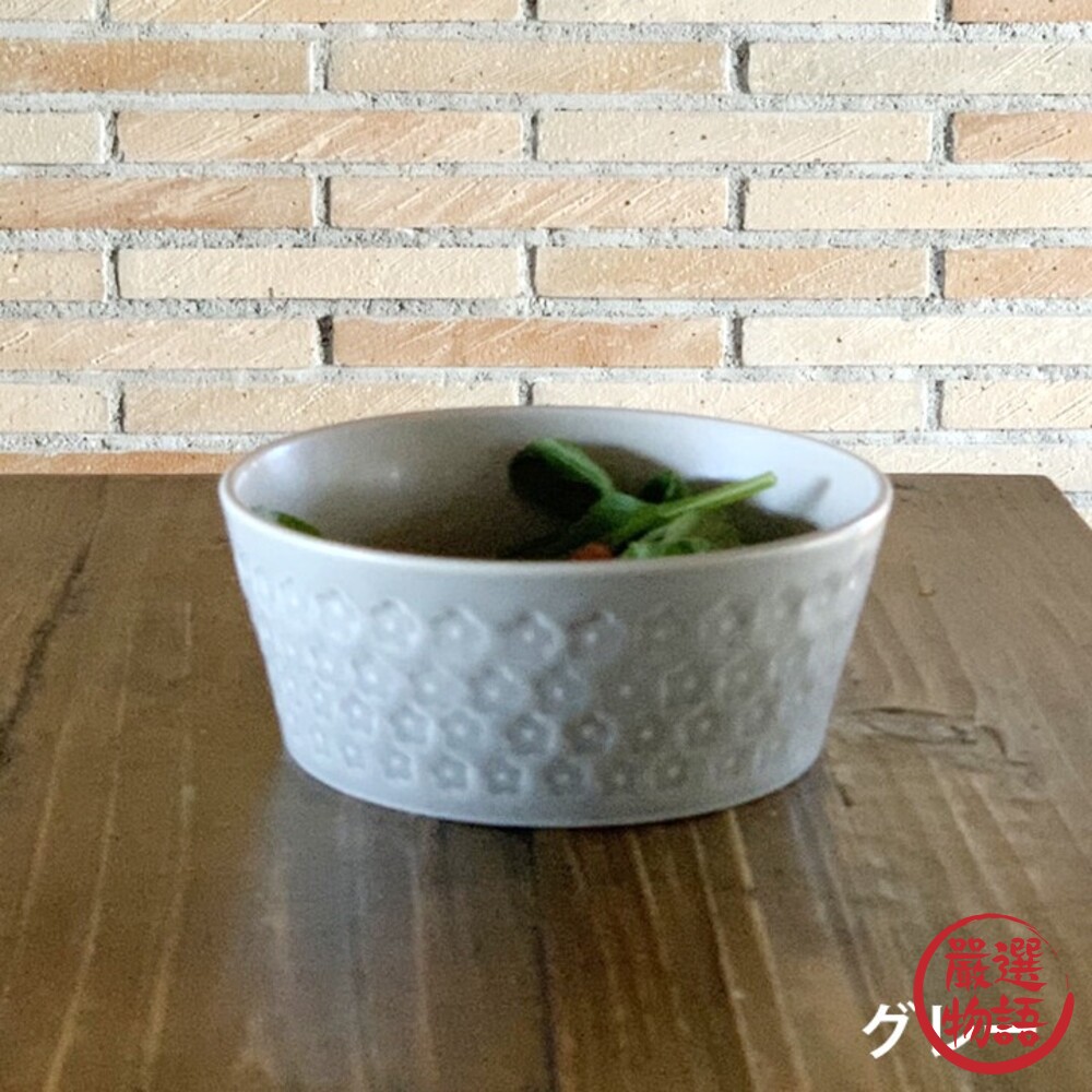 日本製 納維尼亞風花紋碗 400ml 美濃燒 陶碗 啞光色 麥片碗 沙拉碗 燕麥碗 | INKA-圖片-6