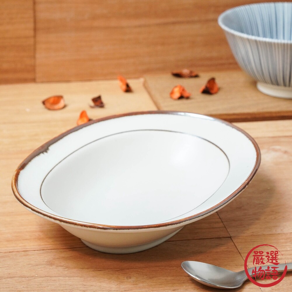 日本製 陶瓷盤 橢圓餐盤 餐盤 咖哩盤 盤子 盤 日式餐盤 日式碗盤 碗盤器皿 甜點盤 點心盤-圖片-5