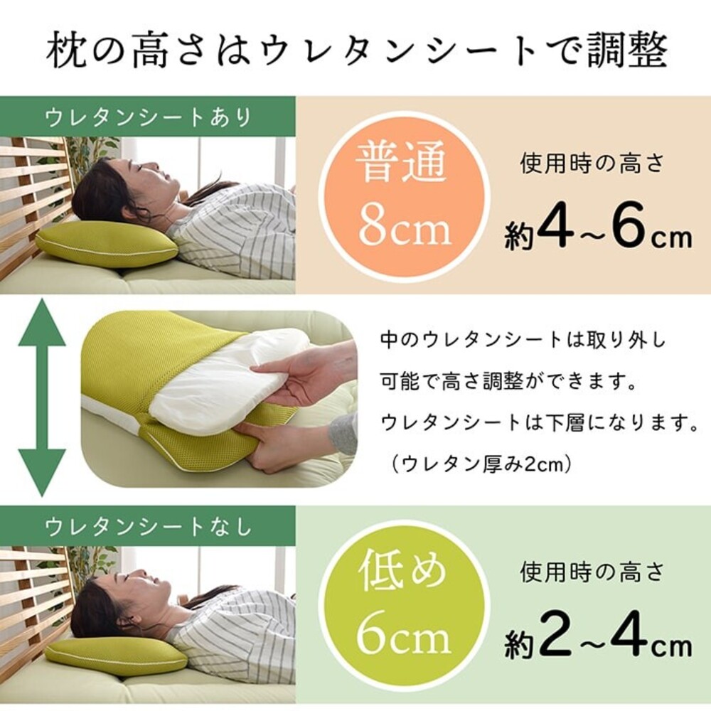 【現貨】日本製 Hiba天然抗菌枕頭 35X50CM 透氣枕頭 抗菌防臭 高度可調 | IKEHIKO