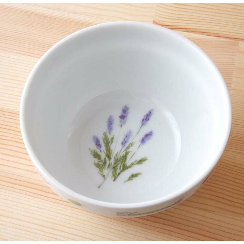 日本製 香草森林水果碗 3入組 350ml | 疊碗 小碗 沙拉碗 水果碗 陶瓷碗 餐具 花卉圖
