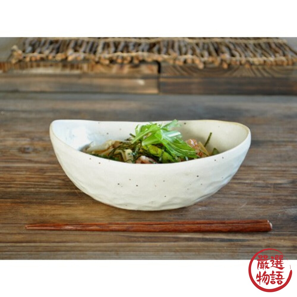 日本製 美濃燒 陶瓷盤 碗盤 月牙型餐碗 餐盤 盤子 日式餐盤 碗盤器皿 盤 瓷盤 陶瓷盤子-圖片-2