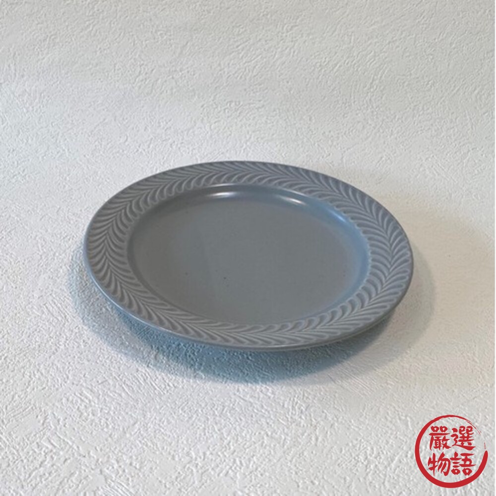日本製 波佐見燒 陶瓷碗盤 迷迭香造型 餐盤｜小盤 水果盤 點心盤 沙拉盤 陶瓷盤 盤子 碗盤-thumb