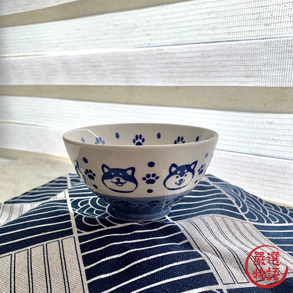 柴犬陶瓷飯碗 300ml | 日式飯碗 湯碗 碗 陶瓷碗 情侶碗 柴犬碗 餐具-thumb