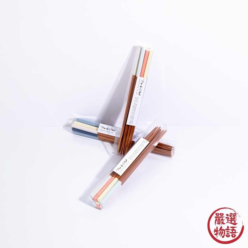 日本製 CLASSEEK PRISM 天然竹筷 五雙 | 筷子 竹筷 木筷 莫蘭迪色 環保筷-圖片-2