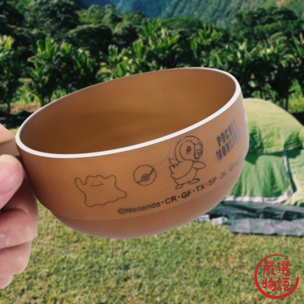 日本製寶可夢把手湯碗可堆疊耐熱把手湯碗露營餐具口袋妖怪皮卡丘百變怪湯杯