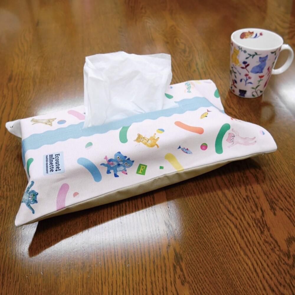 日本製 ECOUTE 衛生紙套  面紙套 衛生紙 車用衛生紙套 車用面紙套 面紙盒 貓咪