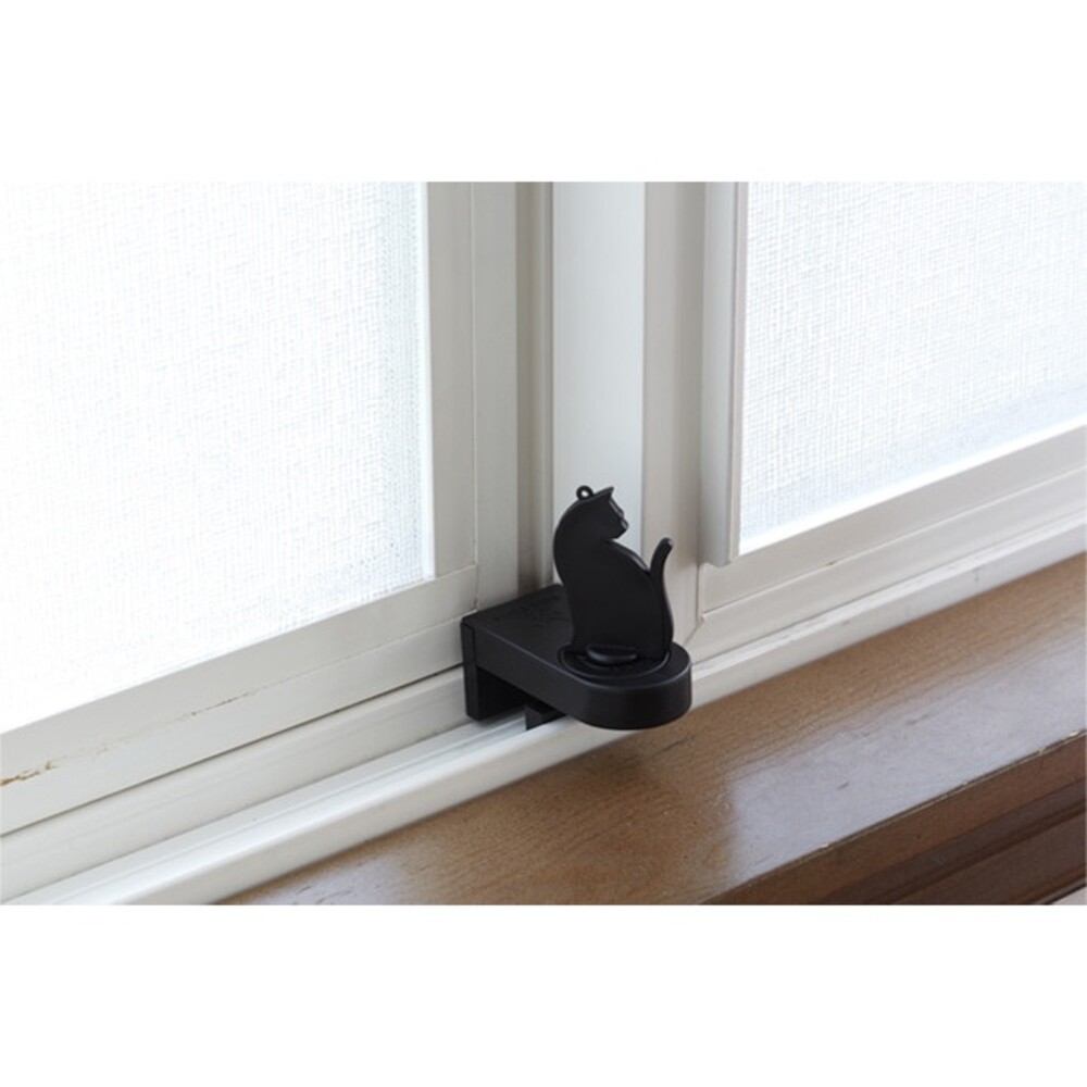 日本製 貓咪防盜窗鎖 免打孔 門窗安全鎖 兒童安全鎖 門窗鎖 安全鎖 防盜鎖 防護鎖 防墜鎖 圖片