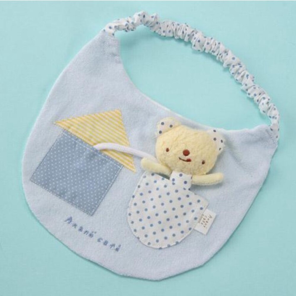 日本製 anano cafe 嬰兒圍兜兜 口水巾 圍兜 純棉口水巾 鬆緊帶 吃飯圍兜 溢奶巾