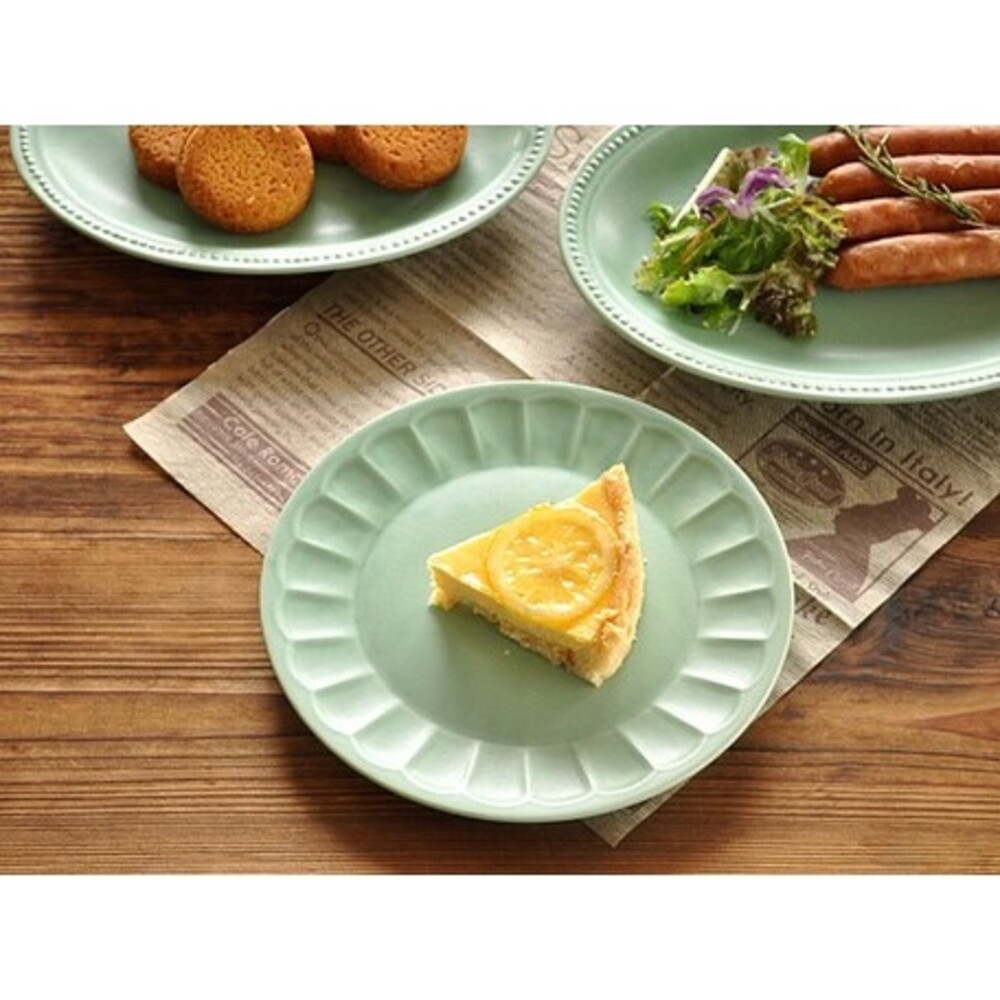 SF-017075-日本製美濃燒甜點盤 18.5cm 餅乾盤 ins盤 小蛋糕盤 沙拉盤 圓盤 盤子 餐盤 小盤 網美盤