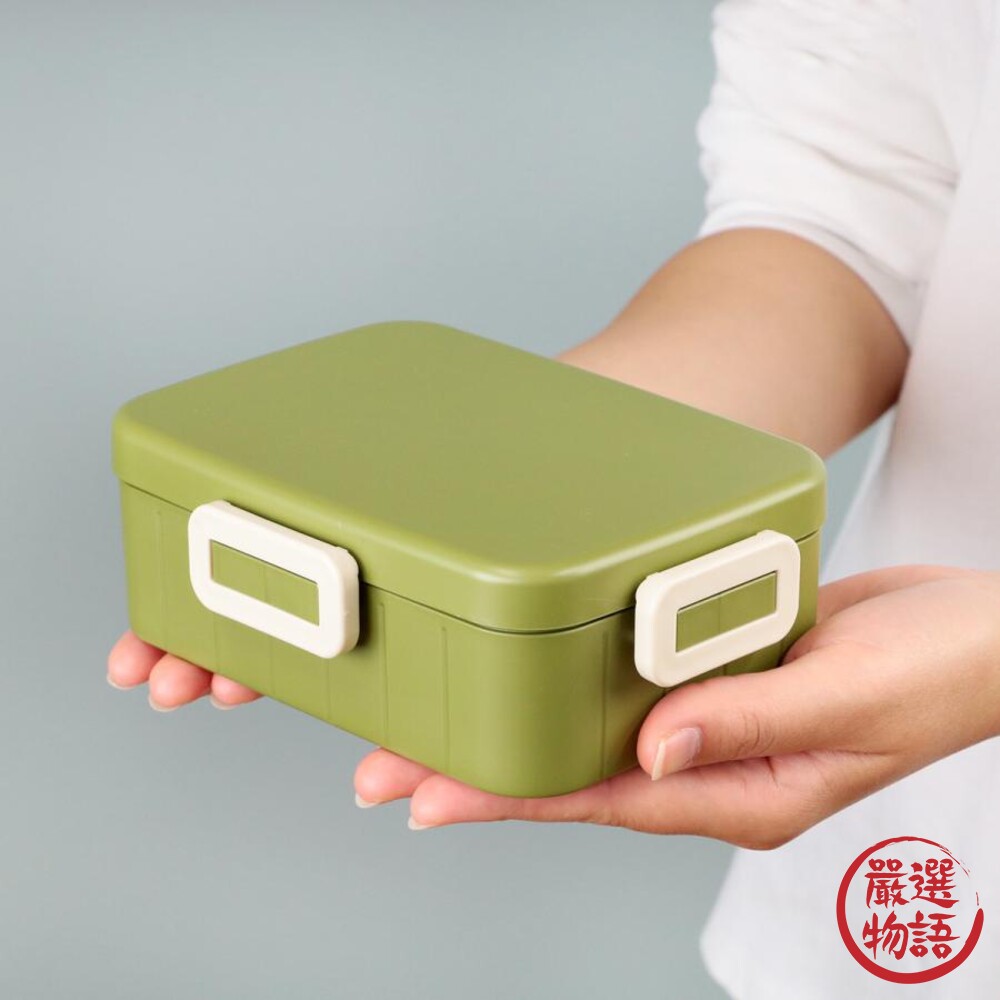 日本製 抗菌便當盒 上學便當 便當盒 餐盒 餐具 環保盒 便當盒 雙層便當盒 雙層餐盒-thumb