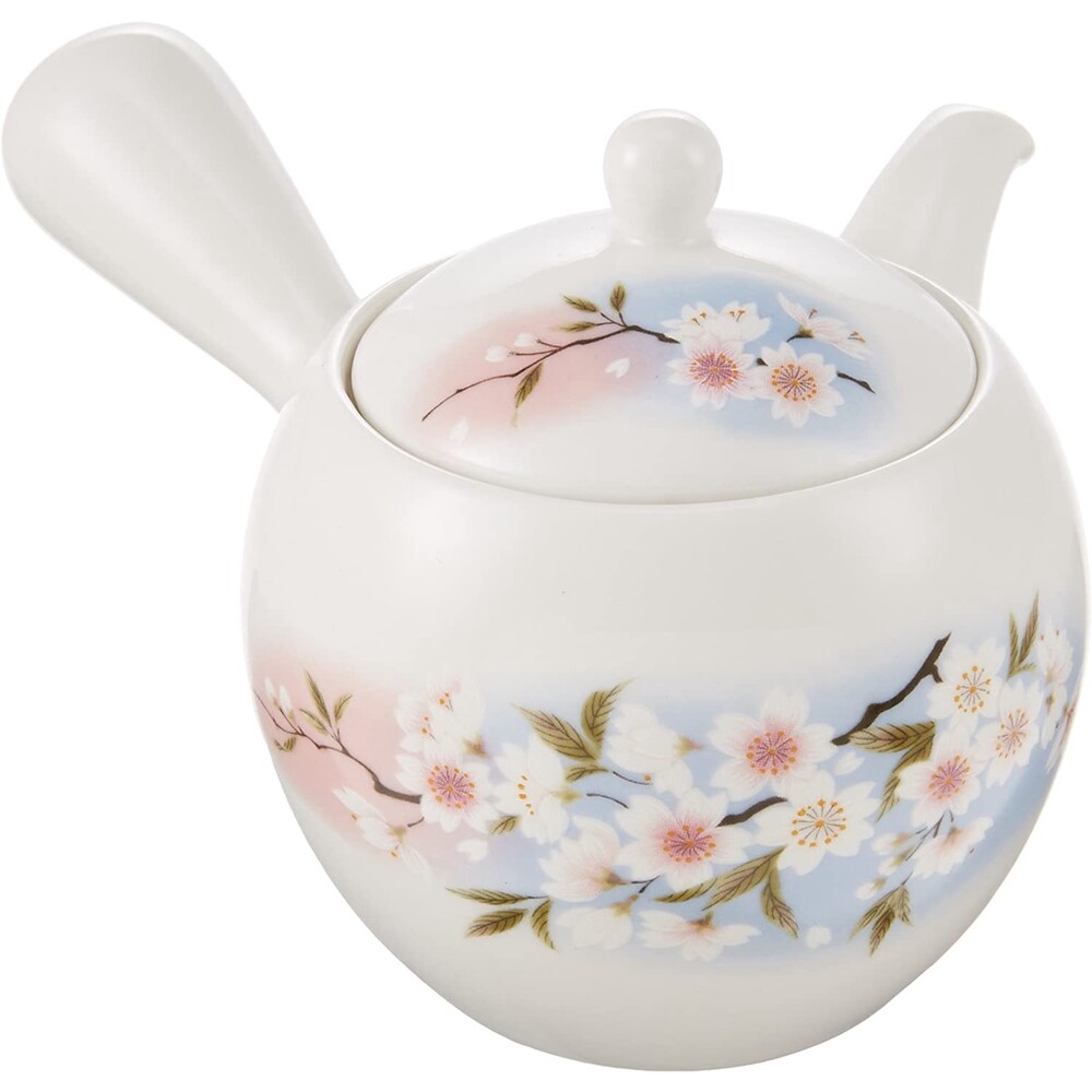 日本製 櫻花茶壺六件組 陶瓷茶具組 杯壺組 泡茶 茶杯 茶壺 美濃燒 送禮 喬遷 禮物 禮盒 圖片