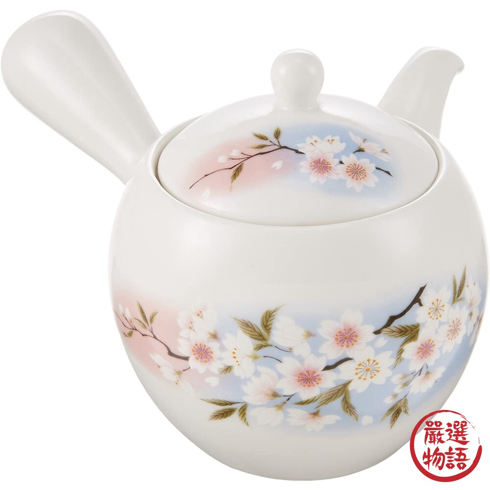 日本製 櫻花茶壺六件組 陶瓷茶具組 杯壺組 泡茶 茶杯 茶壺 美濃燒 送禮 喬遷 禮物 禮盒-thumb