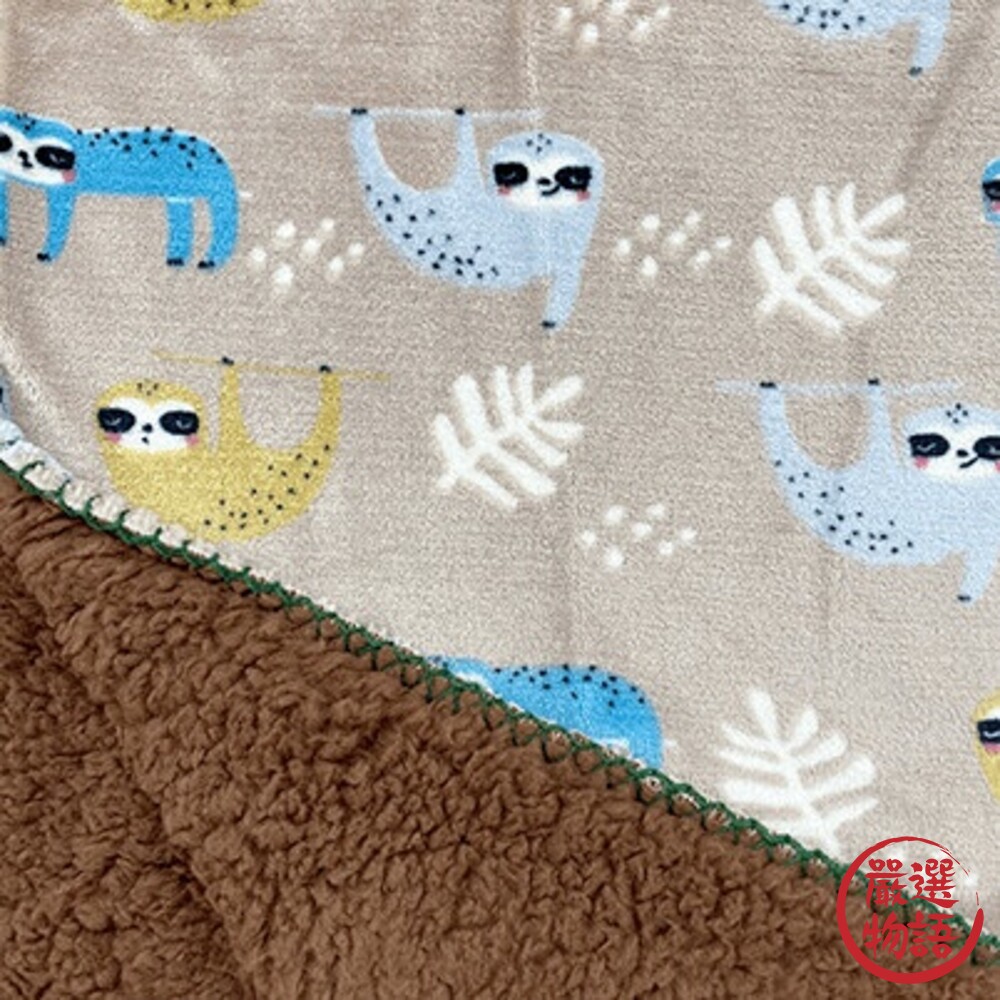 動物毛毯 防靜電毯 單人被 午睡毯 毯子法蘭絨 貓咪 樹懶 被子 被套 毯子 小被子-圖片-6