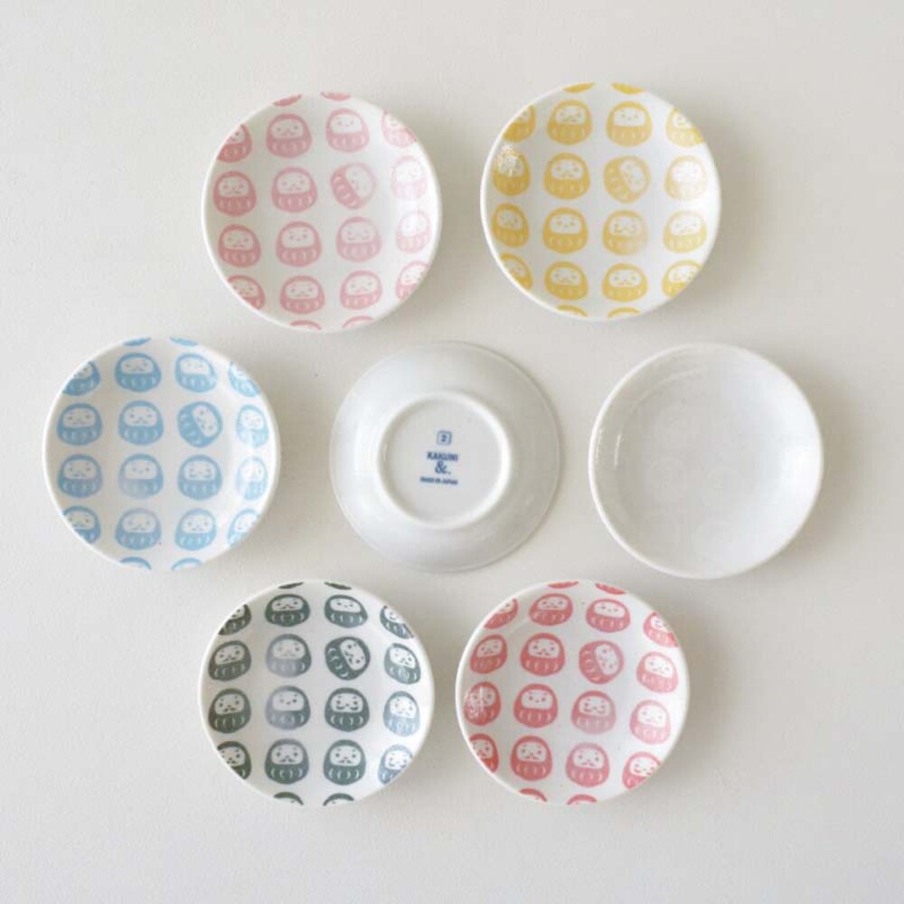 日本製 達摩點心盤 醬油盤 小碟子 陶瓷盤 調味碟 美濃燒 碗盤 盤子 沾料碟 酌料 不倒翁 豆皿