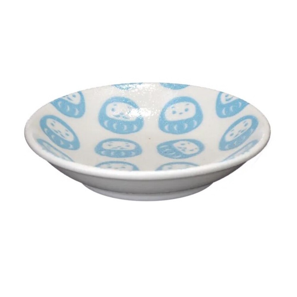 日本製 達摩點心盤 醬油盤 小碟子 陶瓷盤 調味碟 美濃燒 碗盤 盤子 沾料碟 酌料 不倒翁 豆皿