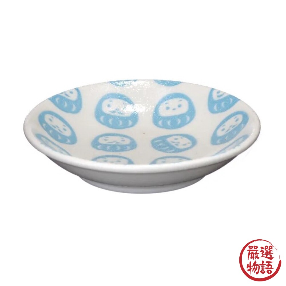 日本製 達摩點心盤 醬油盤 小碟子 陶瓷盤 調味碟 美濃燒 碗盤 盤子 沾料碟 酌料 不倒翁 豆皿-圖片-4