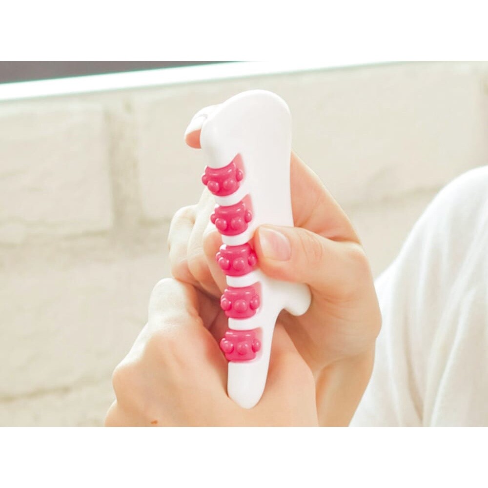日本製 美容滾輪器 保養 消水腫 面部線條 按摩器 美容保養 臉部滾輪 血液循環 圖片
