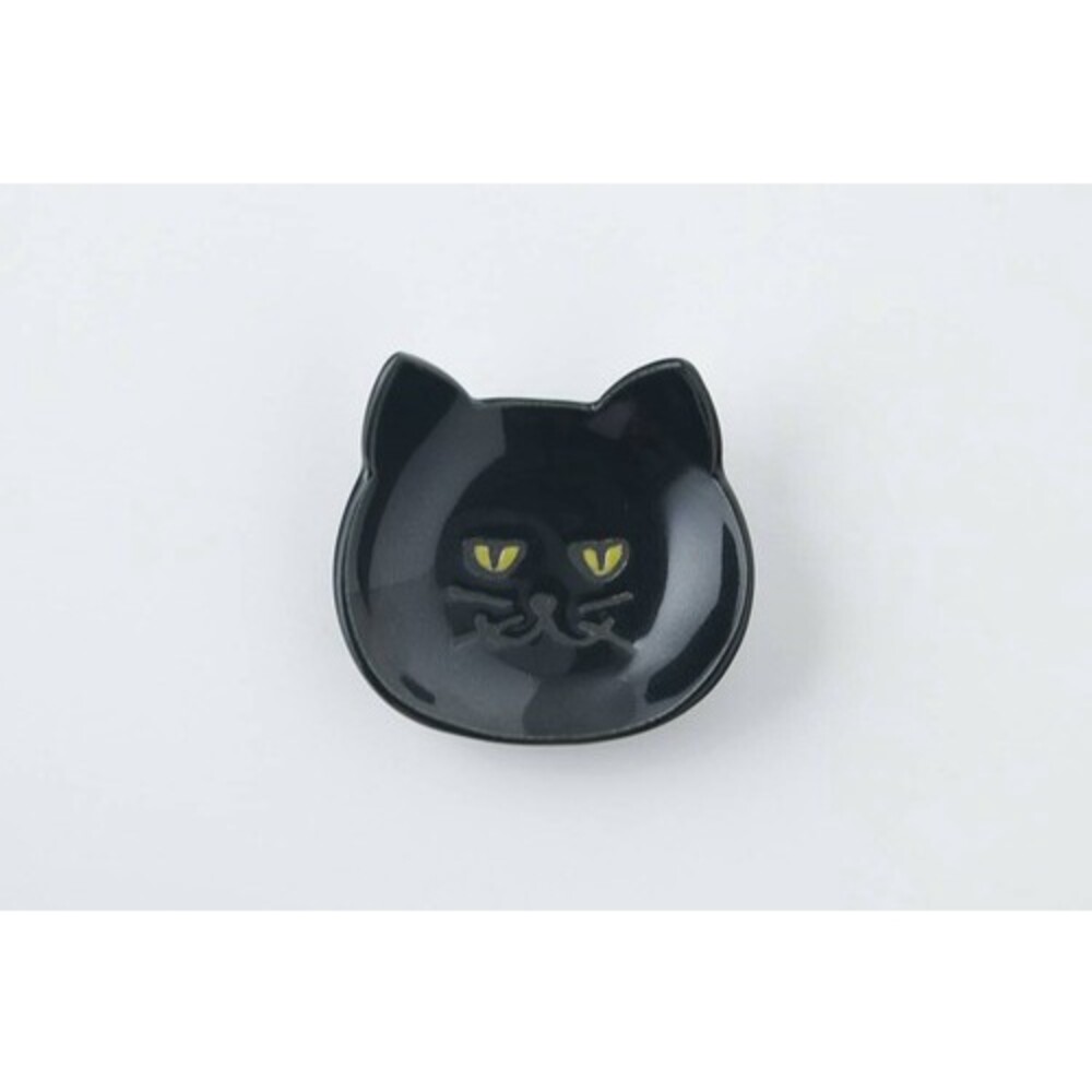 日本製 黑貓造型醬料碟 湯匙架 筷架 小菜碟 筷子架 餐具架 筷子 小碟子 餐具 小盤子 醬油碟