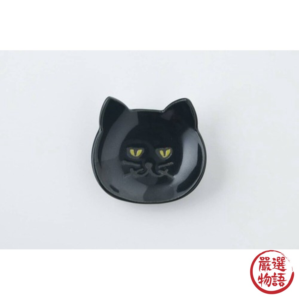 日本製 黑貓造型醬料碟 湯匙架 筷架 小菜碟 筷子架 餐具架 筷子 小碟子 餐具 小盤子 醬油碟-圖片-2