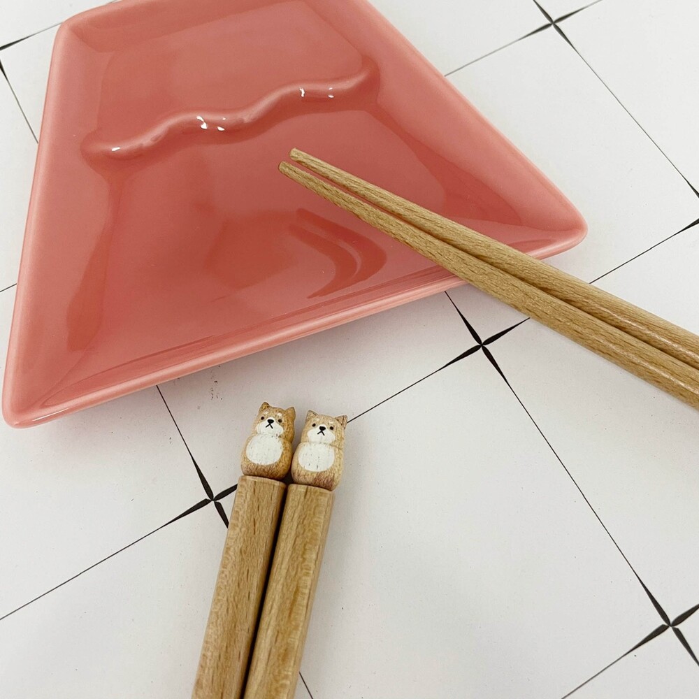 日本製 柴犬造型木筷 木筷子 兒童筷子 竹筷 筷子 環保筷 日本餐具 日式餐具 可愛餐具 兒童餐具