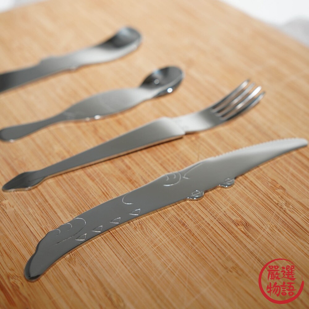 日本製 不鏽鋼餐具 廚房餐具 餐刀 叉子 動物餐具 日本餐具 湯匙 冰淇淋湯匙 水果叉 果醬抹刀-圖片-5