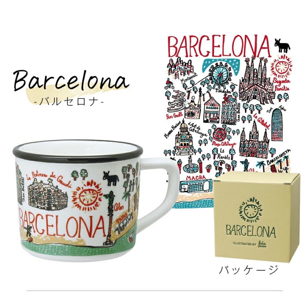 日本製 izawa 城市馬克杯 紙盒包裝 馬克杯 城市杯 陶瓷杯 東京 巴黎 巴塞隆納 倫敦 圖片