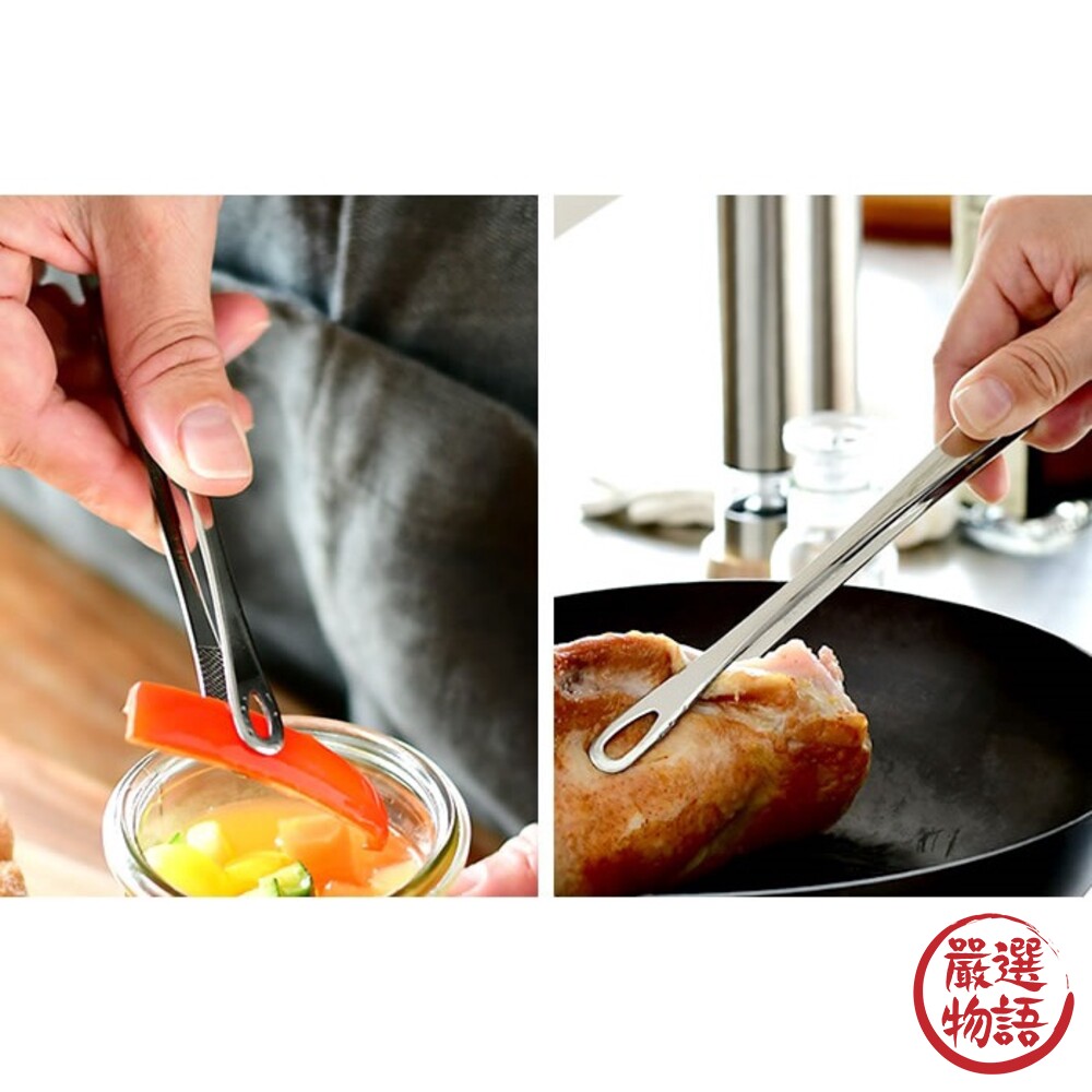 日本製 燒肉夾 烤肉夾 可立式烤肉夾 不鏽鋼夾子 燒烤夾 夾子 公筷夾 食物夾 分菜夾 不鏽鋼夾-圖片-8