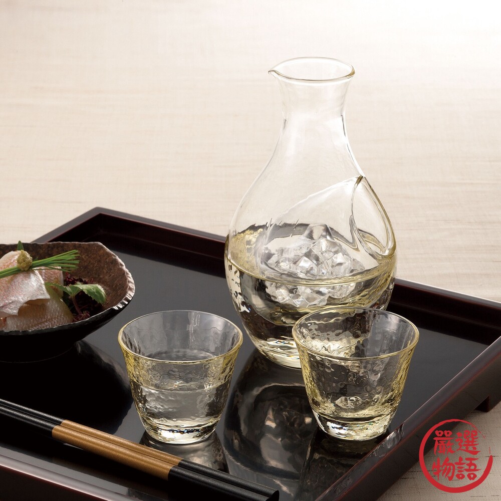 日本製 高瀬川琥珀杯 水晶玻璃杯 透明杯 酒杯 威士忌杯 茶杯 飲料杯 冷飲杯 強化玻璃 盒裝-thumb