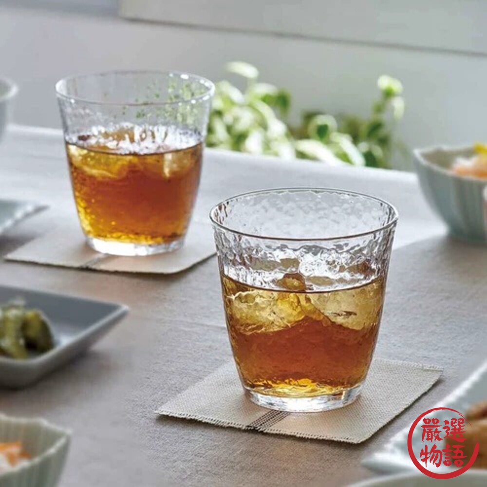 日本製 高瀬川琥珀杯 水晶玻璃杯 透明杯 酒杯 威士忌杯 茶杯 飲料杯 冷飲杯 強化玻璃 盒裝-thumb