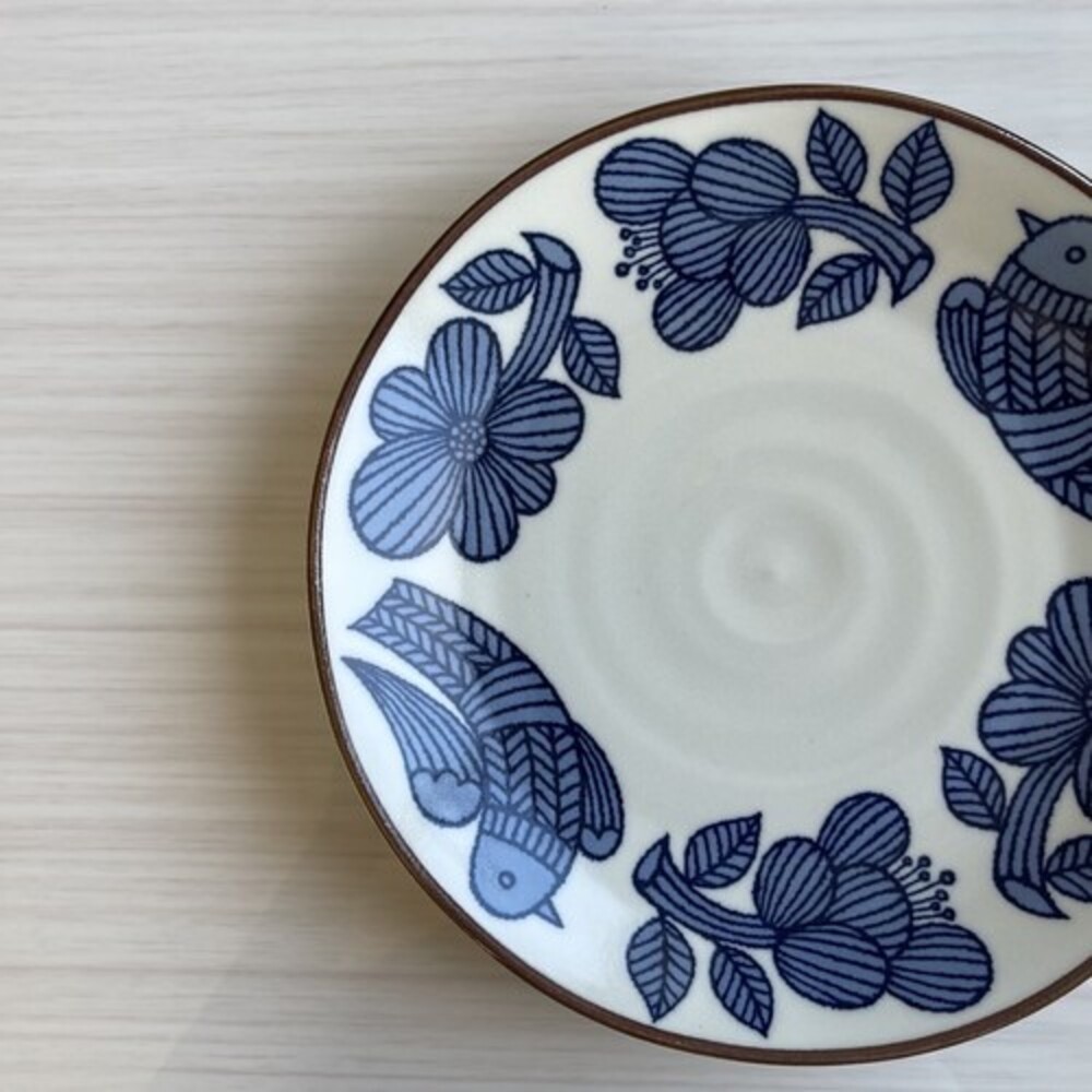 日本製 復古花鳥餐盤 餐碗 蛋糕盤 餐盤 甜點盤 點心盤 沙拉盤 碗盤 餐具 日本餐具