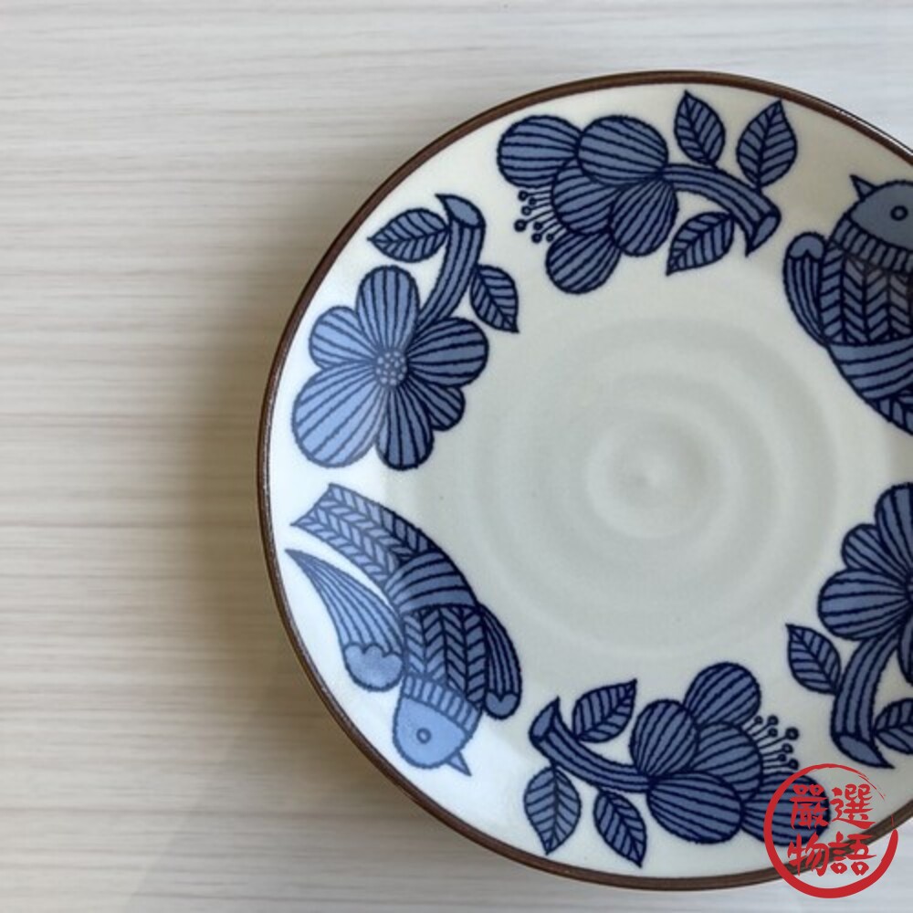 日本製 復古花鳥餐盤 餐碗 蛋糕盤 餐盤 甜點盤 點心盤 沙拉盤 碗盤 餐具 日本餐具-thumb