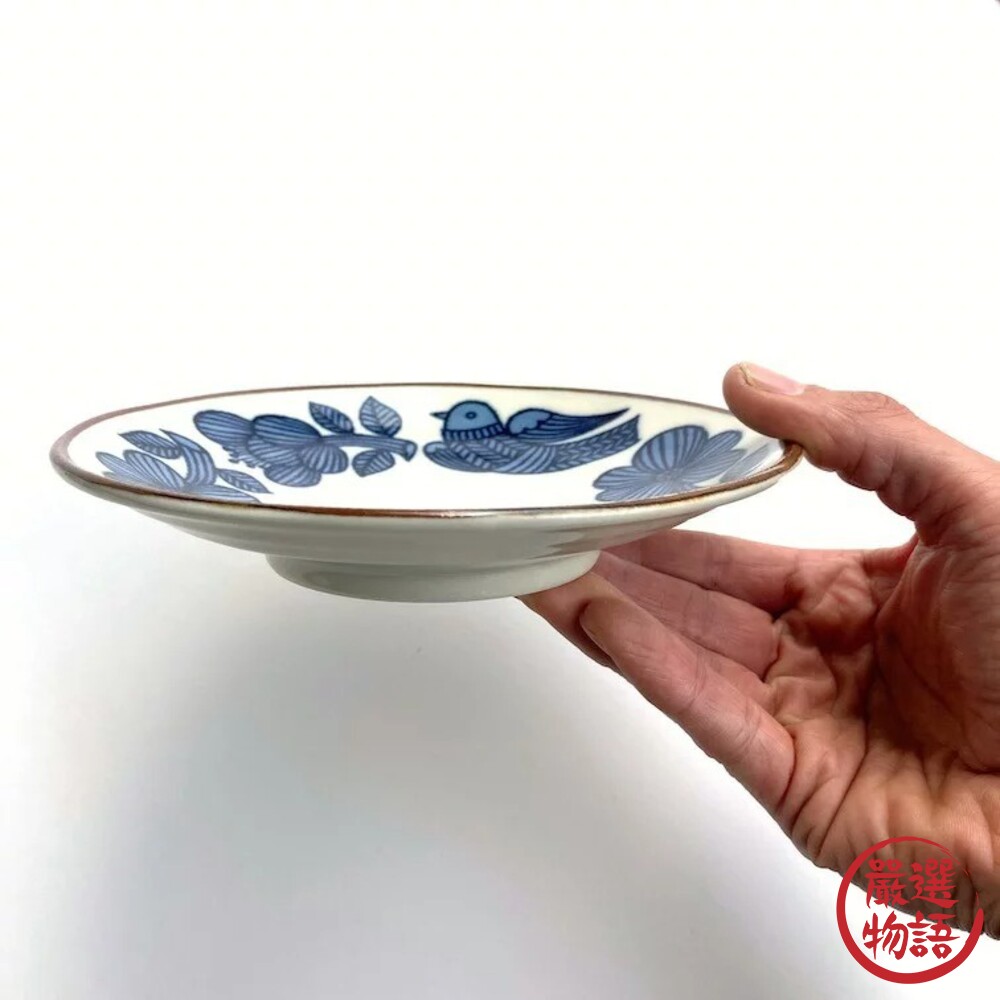 日本製 復古花鳥餐盤 餐碗 蛋糕盤 餐盤 甜點盤 點心盤 沙拉盤 碗盤 餐具 日本餐具-thumb