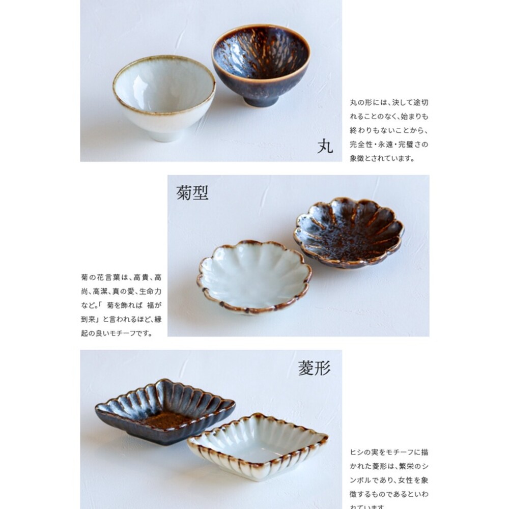 日本製 Potsuri 陶瓷菊型小碟 美濃燒 陶瓷碗 小菜碗 醬油碟 醬料 盤子 缽 日式餐盤