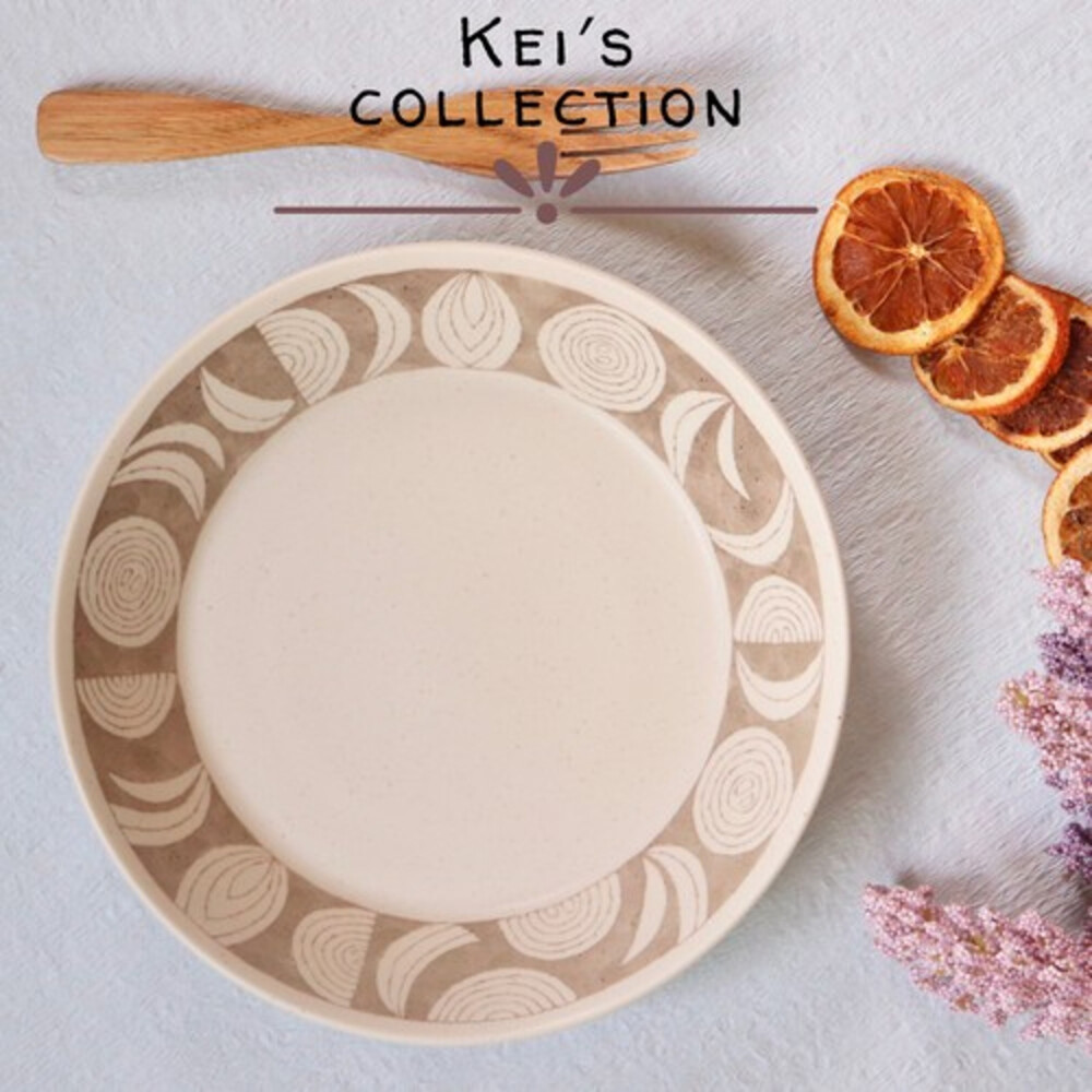 日本製 職人手繪 陶瓷盤 圓型餐盤 美濃燒 大盤 餐盤 菜盤 沙拉盤 咖哩盤 盤子 義大利麵盤