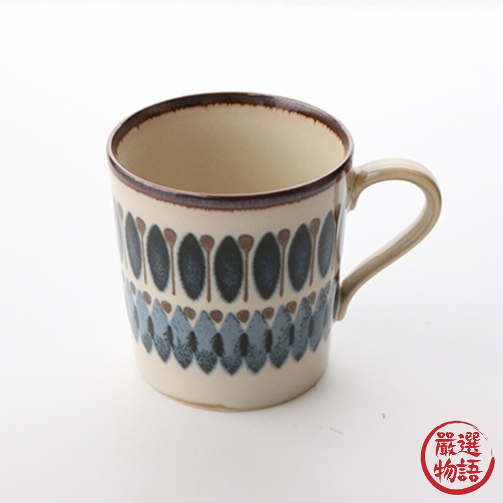 日本製 Clasico 幾何馬克杯 復古馬克杯 日式陶瓷杯 咖啡杯 輕量杯 馬克杯 水杯 杯子 杯-圖片-2