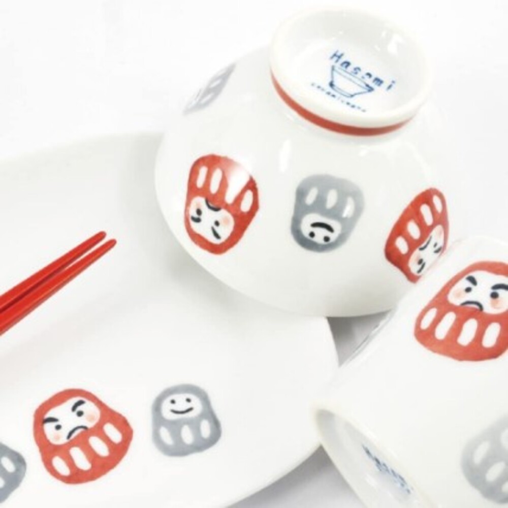 日本製 波佐見燒 達摩盤 餐盤 達摩碗 餐碗 Hasami 天龍窯 方盤 圖片