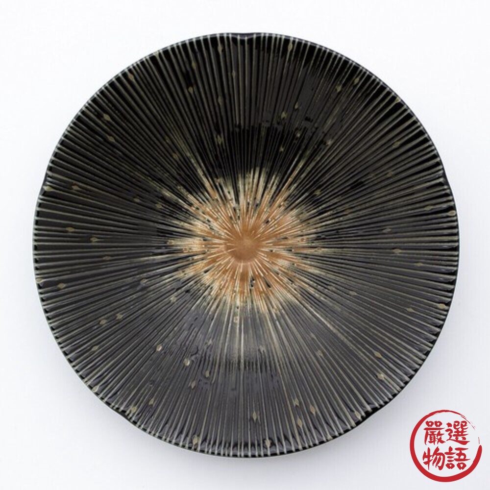 日本製 美濃燒 陶瓷餐盤 千段十草 陶瓷盤 碗盤 深盤 餐盤 菜盤 盤子 陶瓷盤子 沙拉盤-圖片-2