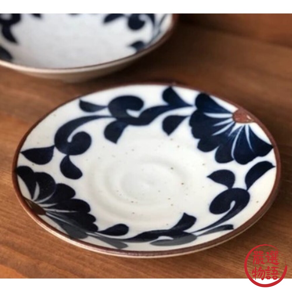 日本製 美濃燒 藍彩唐草餐盤 碗盤 餐盤 前菜盤 炸物盤 點心盤 甜點盤 麵包盤 沙拉盤 盤 盤子-圖片-2