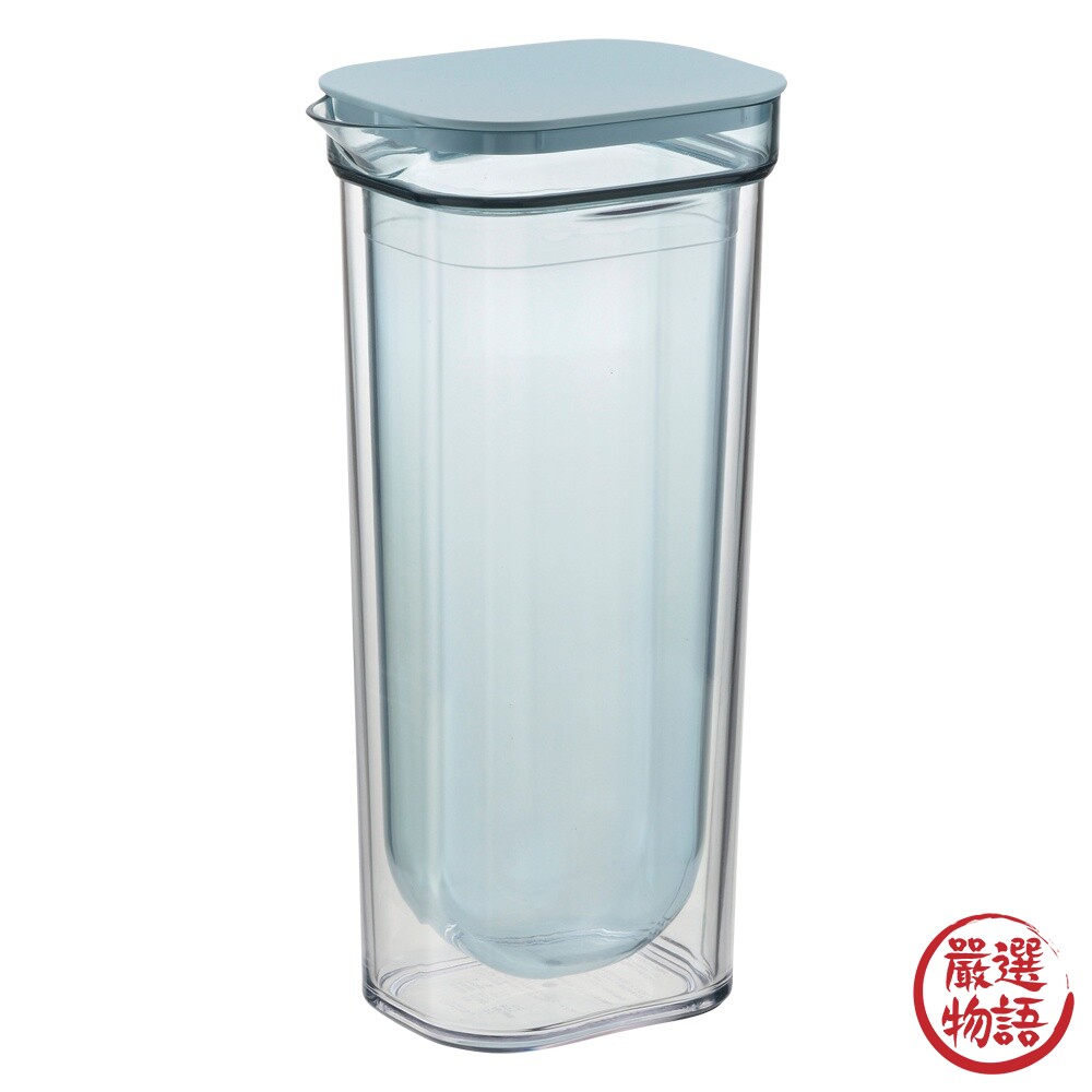 日本製 雙層玻璃水瓶 1公升 雙層水瓶 玻璃水瓶 玻璃茶壺 玻璃壺 水壺 冷水壺 可冷藏-圖片-5